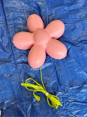 IKEA Pink Flower Nightlight with Green Cord